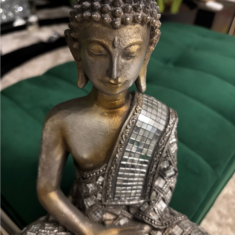 Gold and Silver Buddha Statue